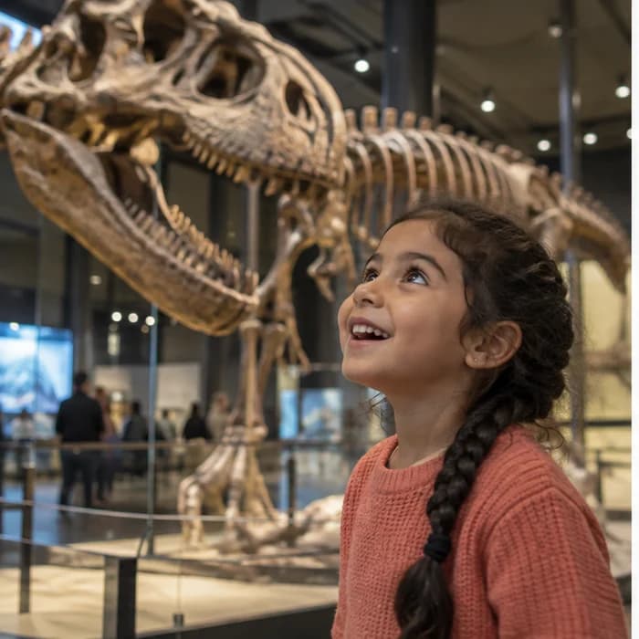 Lila: naar het dinomuseum